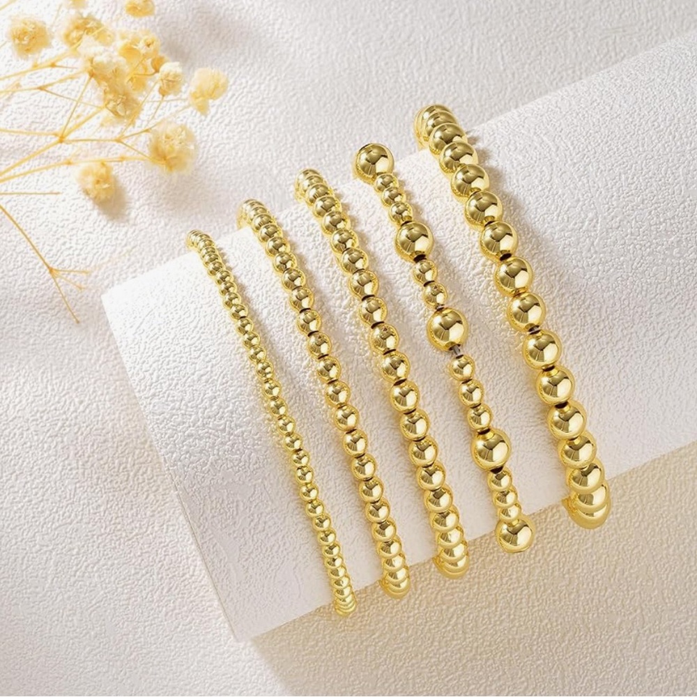 NEW 14K Gold Plated Elegant Gold Bracelet Jewelry Set